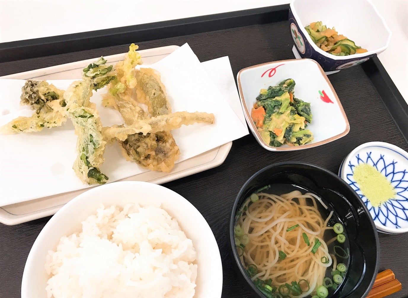 味さんぽ「季節の天ぷら」（昼食）