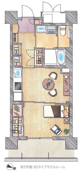 H1タイプ間取り図