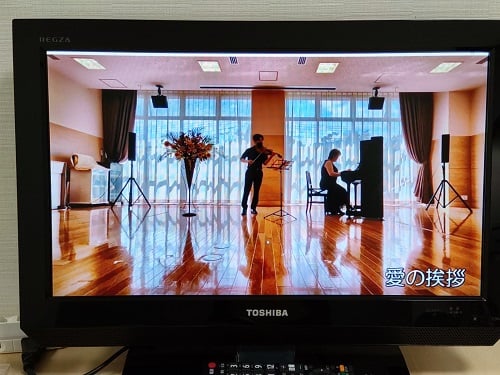 演奏会の模様を、かわせみテレビで放送しました。