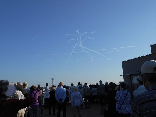 航空ショーをエデンの園の展望フロアにて観覧しました！