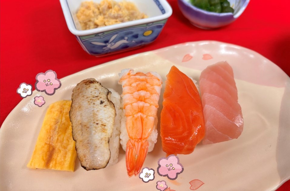 【昼食】ひな祭り寿司