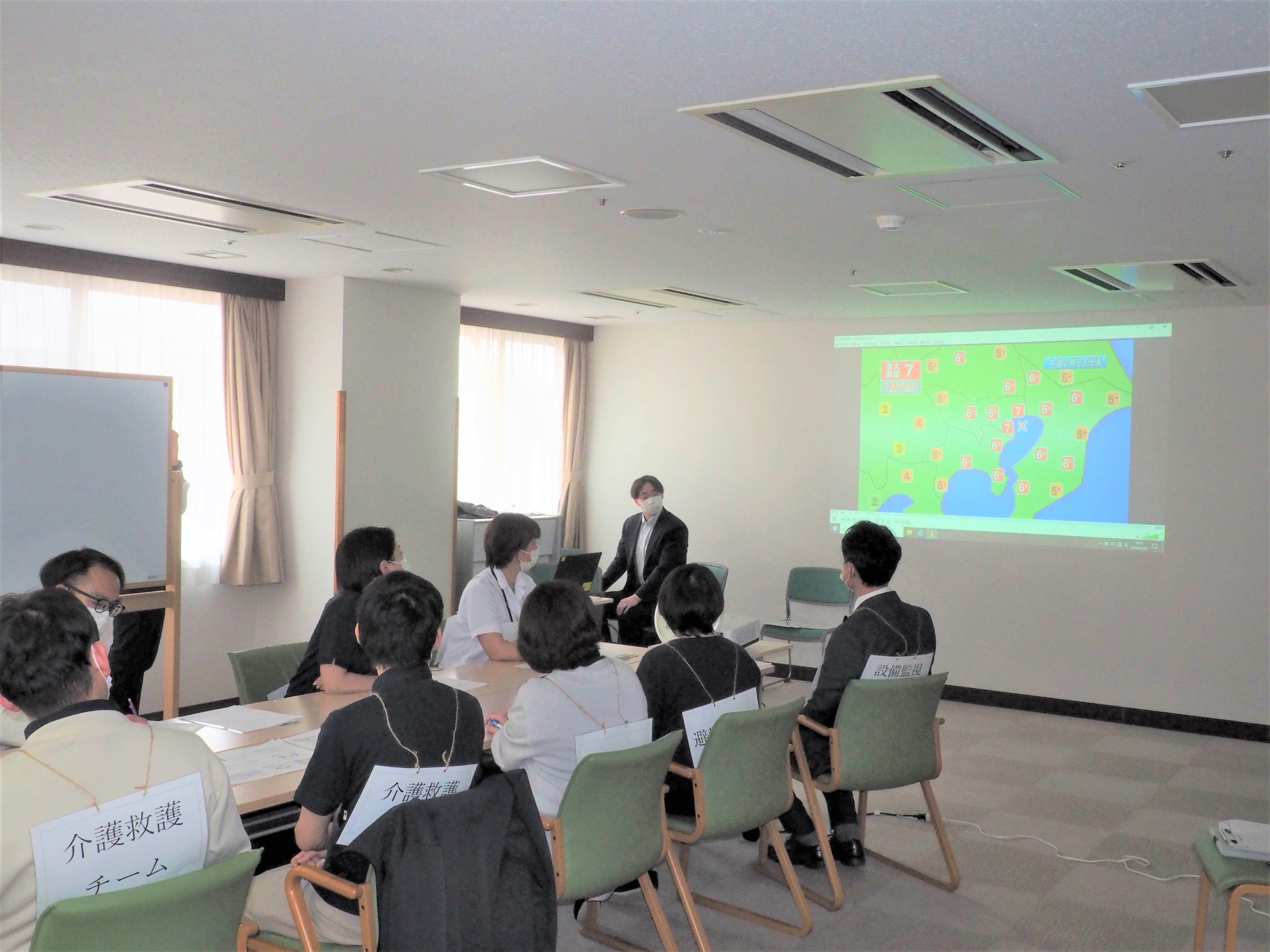 大地震想定のBCP（業務継続計画）訓練を行いました