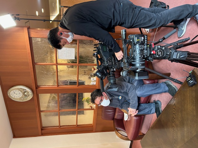 TVK「ニュースハーバー」のテレビ番組取材を受けました。