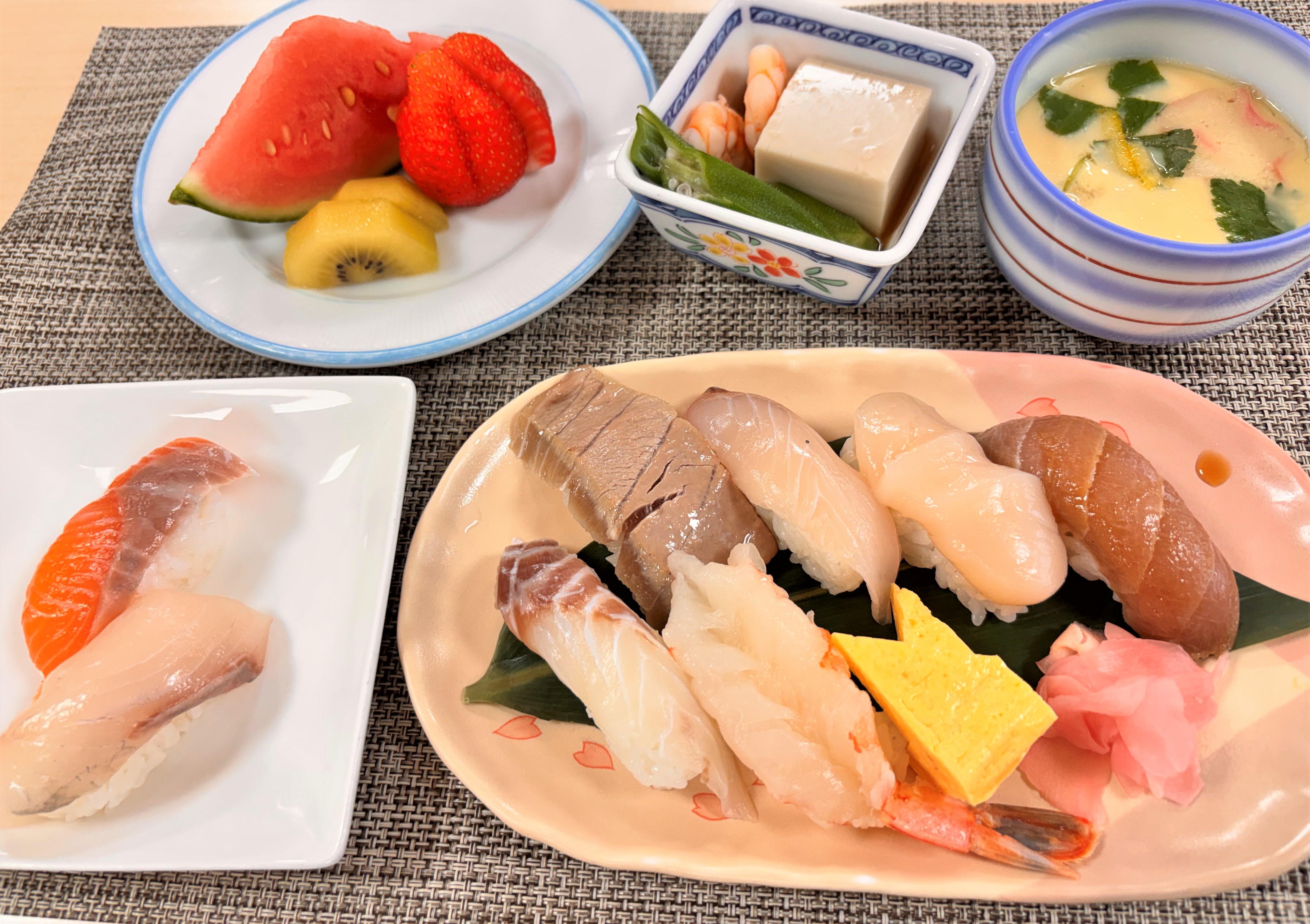 【夕食】皐月御膳　エデン寿司