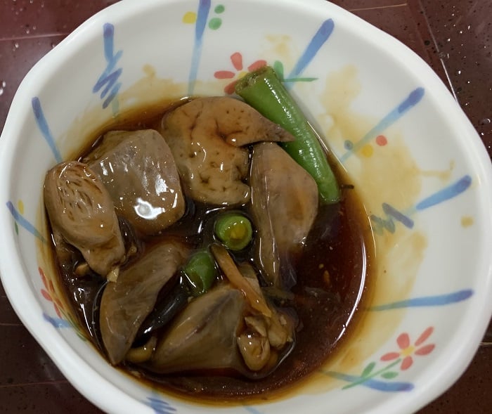 【朝食】鶏レバー煮