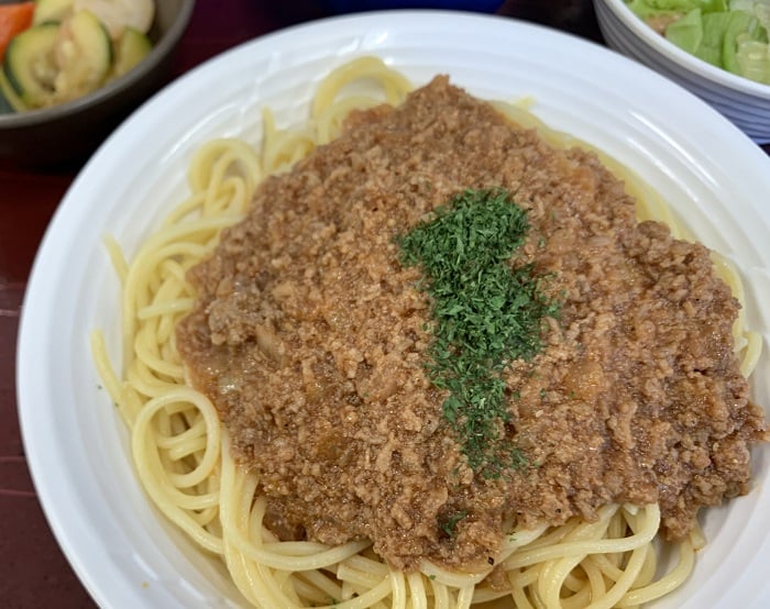 【昼食】ミートスパゲティ
