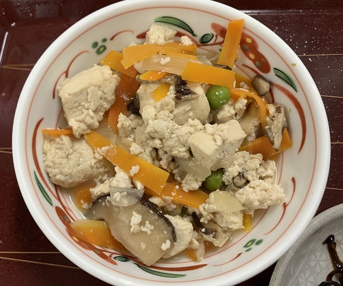 【朝食】炒り豆腐