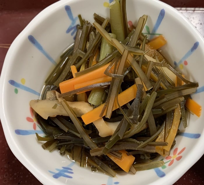 【朝食】すき昆布の煮物
