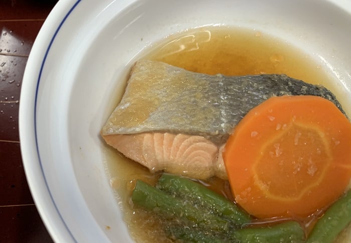 【昼食】サケのみぞれ煮