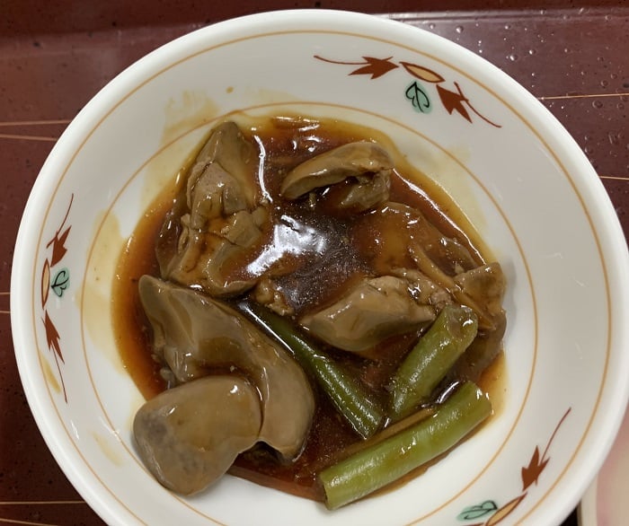 【朝食】鶏レバー煮