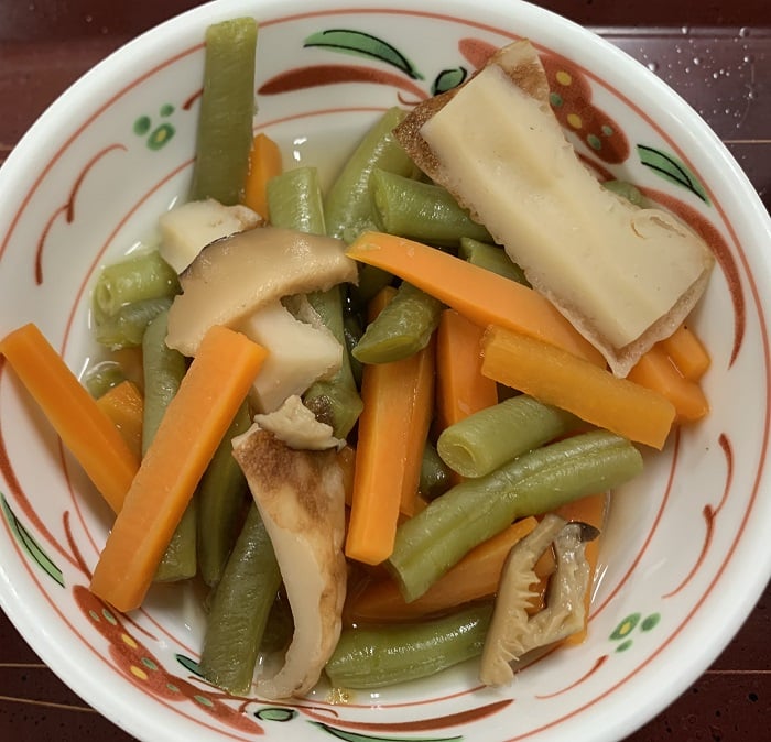 【朝食】いんげんの炒め物