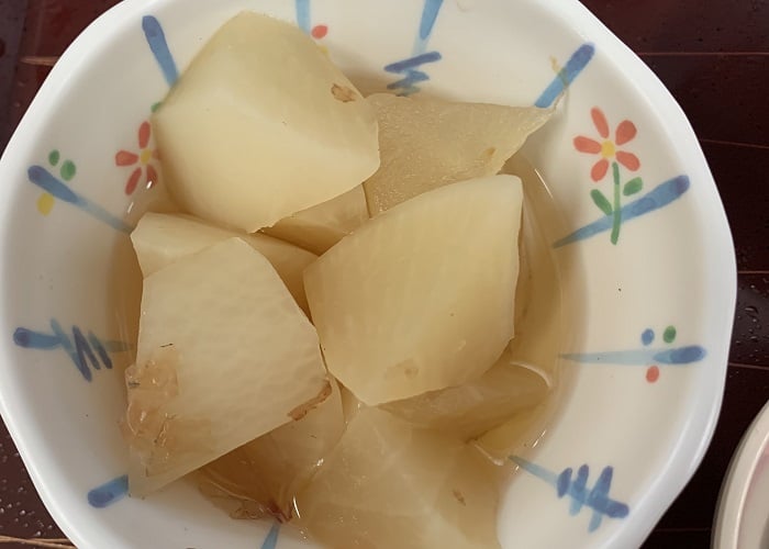 【朝食】大根のおかか煮