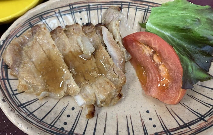 【昼食】豚肉の生姜焼き