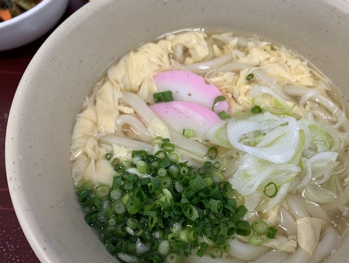 【昼食】かき玉うどん