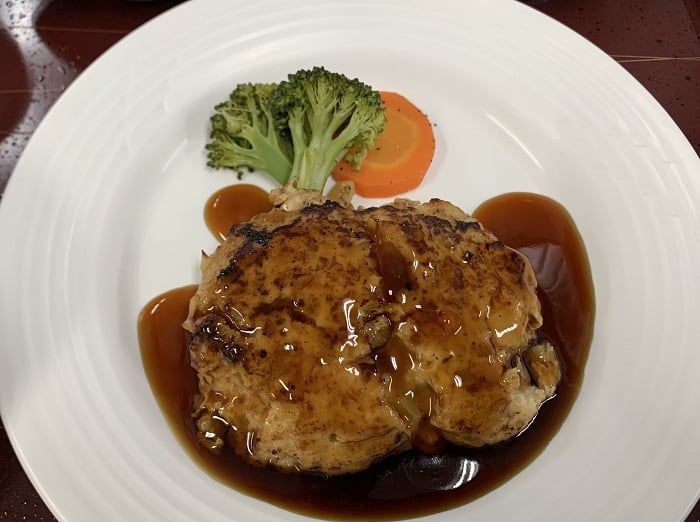 【昼食】やわらかハンバーグ