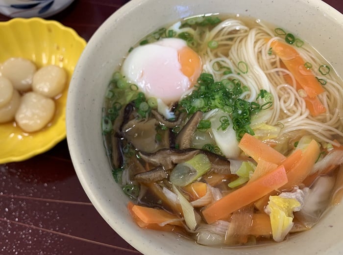【昼食】野菜たっぷりにゅうめん