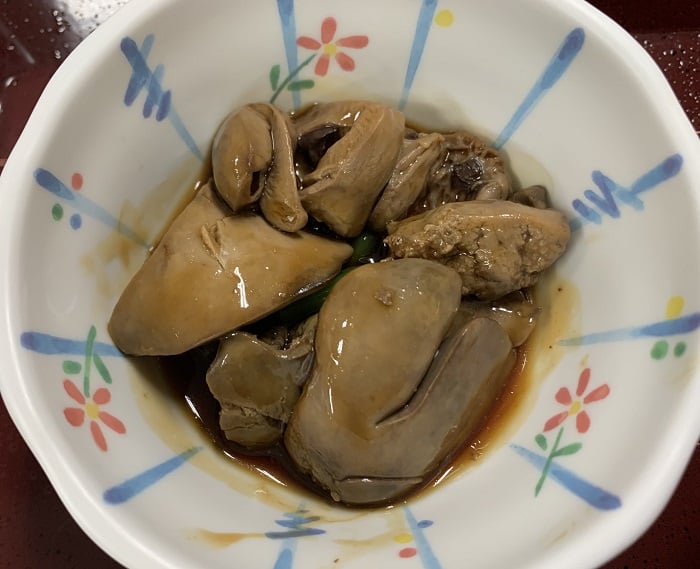 【朝食】鶏レバー煮