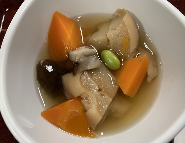 【朝食】車麩の煮物