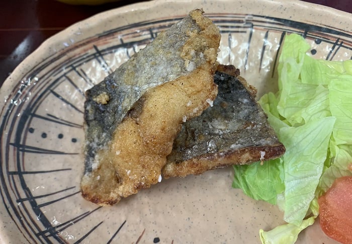 【昼食】サワラの竜田揚げ