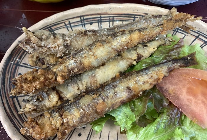 【昼食】ししゃもの竜田揚げ
