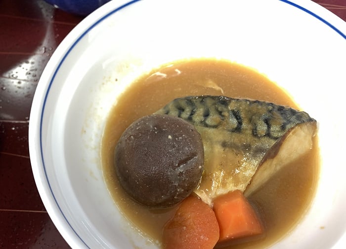 【昼食】サバの味噌煮