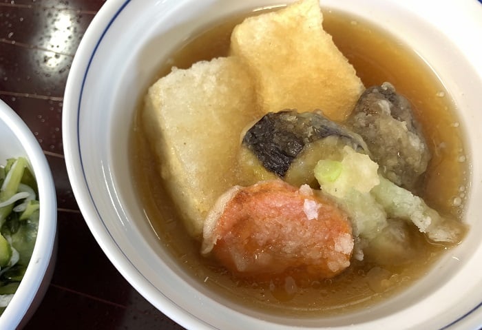 【昼食】豆腐と野菜の揚げ出し