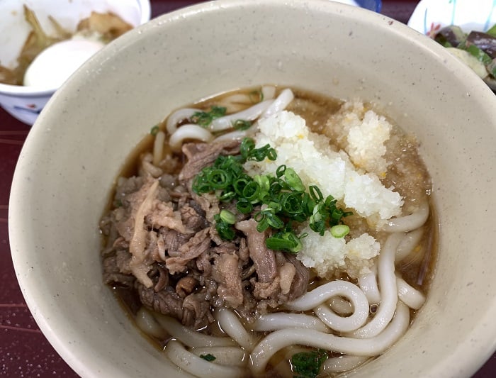 【昼食】牛肉おろしうどん