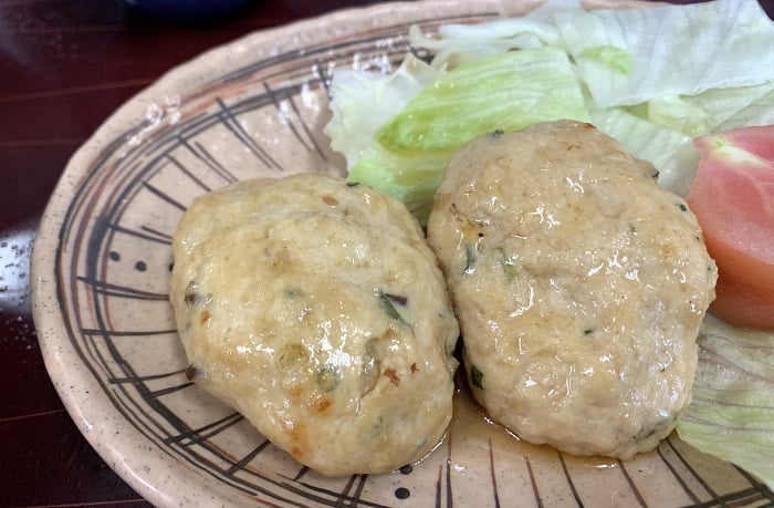 【昼食】鶏つくねの照り焼き