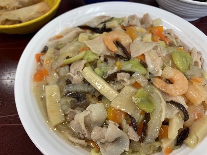 【昼食】五目あんかけ焼きそば