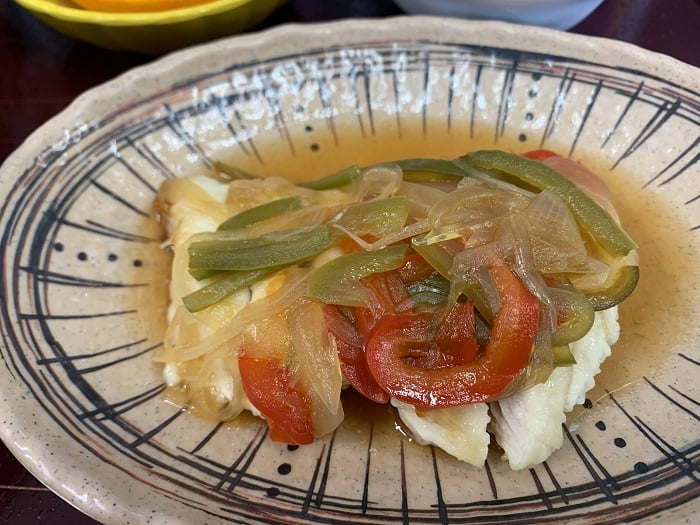 【昼食】鶏むね肉の南蛮焼き
