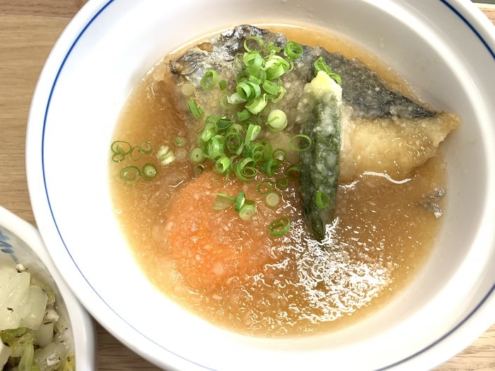 【昼食】サワラのみぞれ煮