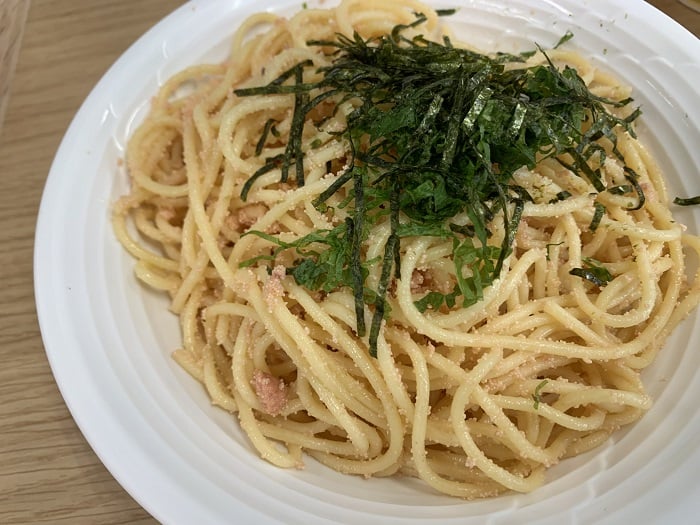 【昼食】たらこスパゲティ
