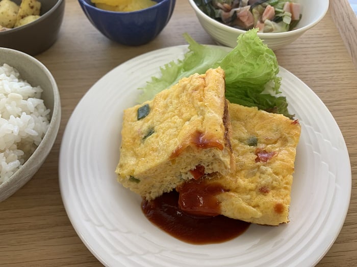 【昼食】スパニッシュオムレツ