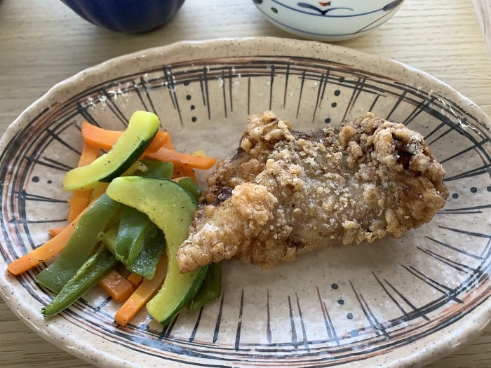 【昼食】カレイの竜田揚げ