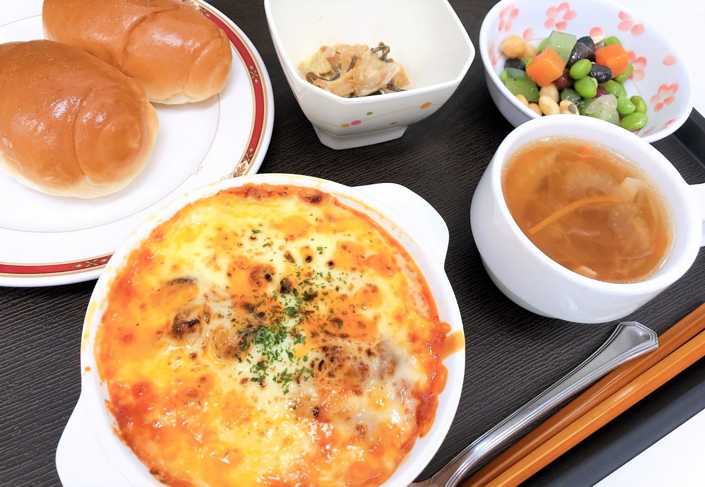 茄子のミートグラタン（昼食）