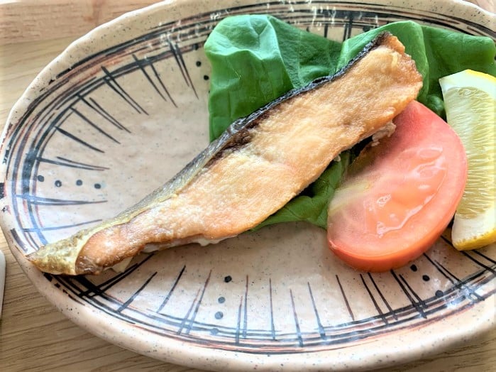 【昼食】サケのバター醤油焼き