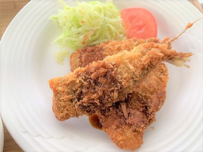 【昼食】アジフライ