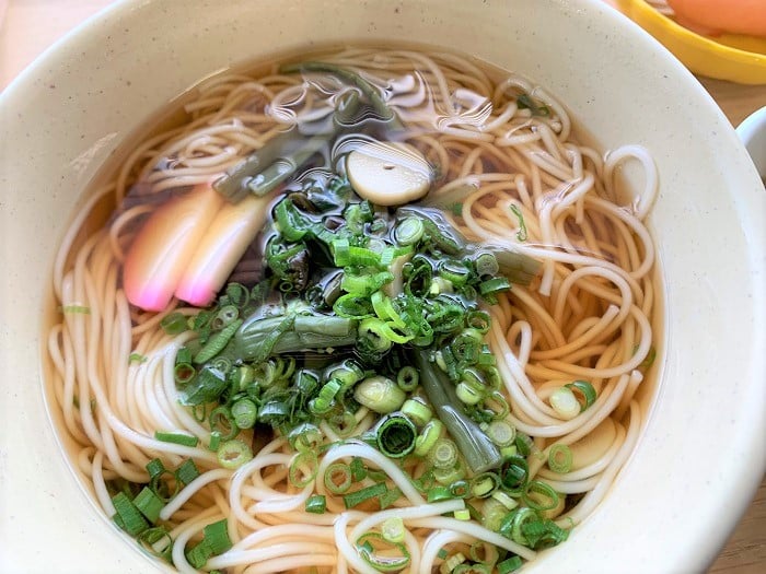 【昼食】山菜にゅうめん