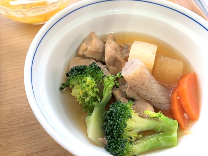 【昼食】鶏肉と野菜の煮物