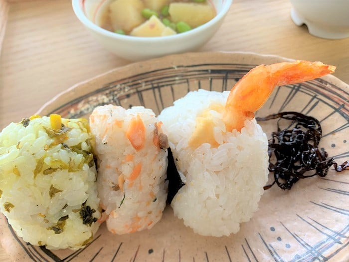 【昼食】おむすび3種