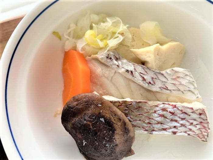 【昼食】タイのちり蒸し