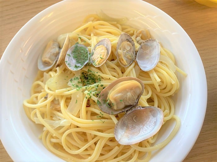 【昼食】アサリのパスタ