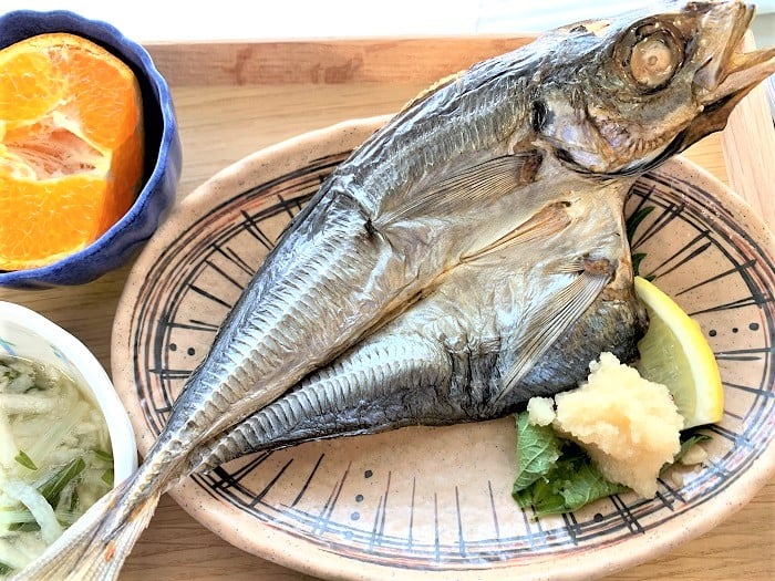 【夕食】アジの開き