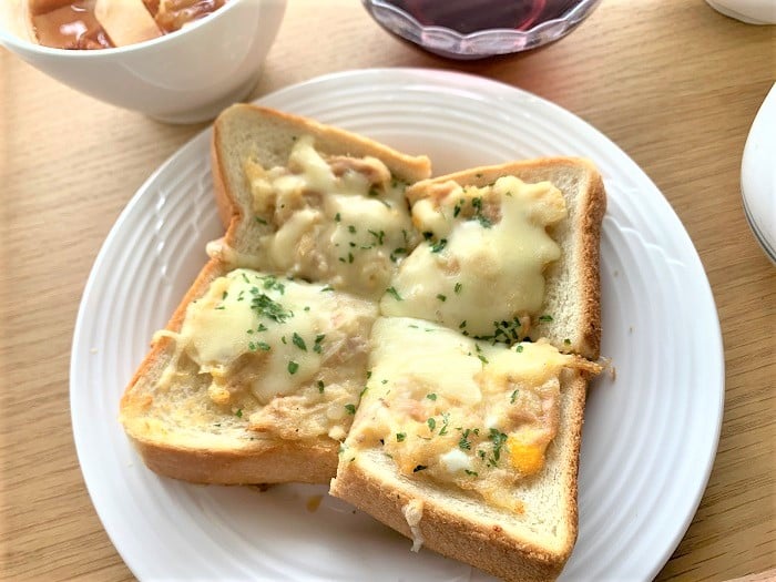 【昼食】ポテサラトースト