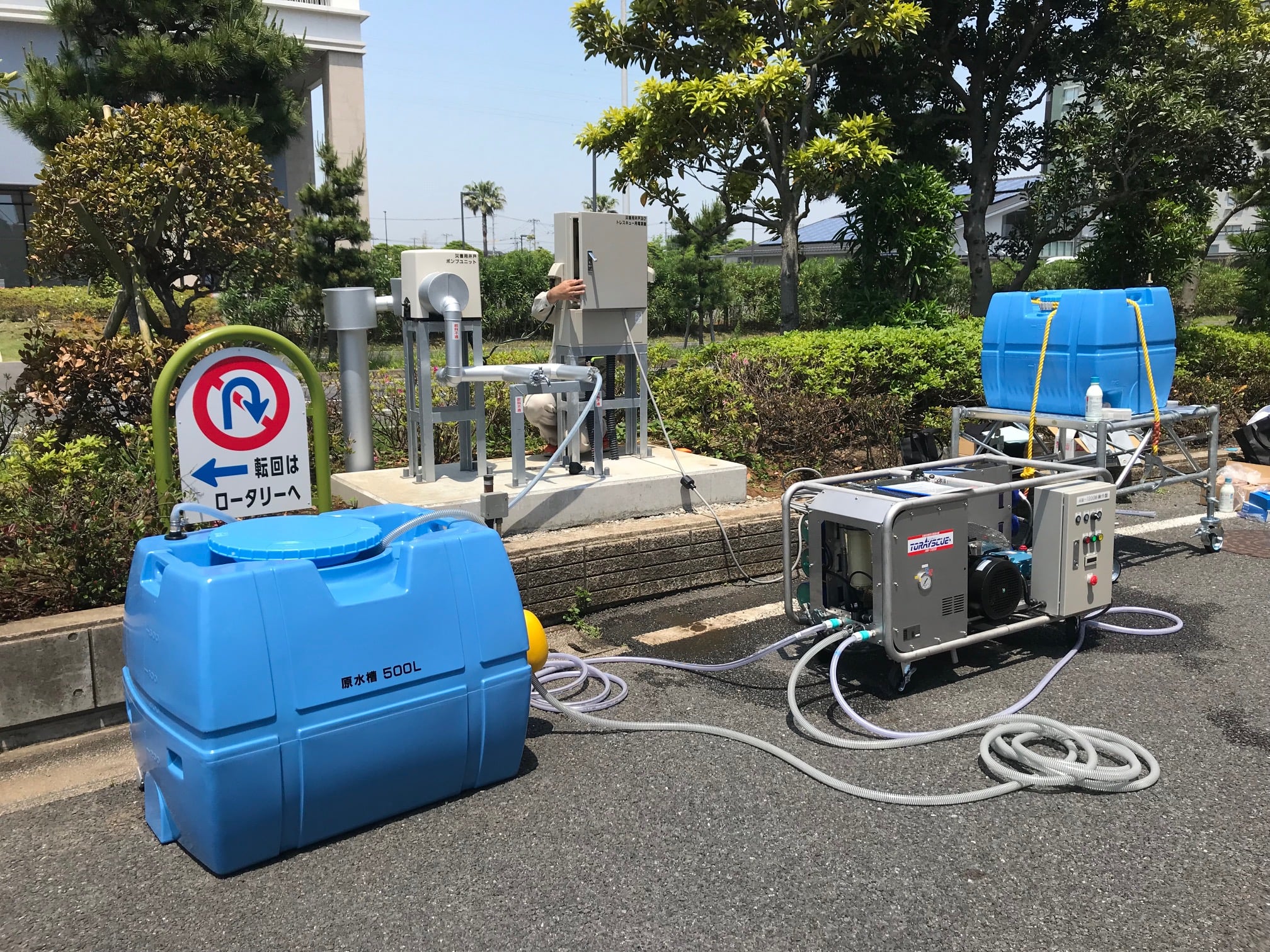災害用井戸設備が完成しました