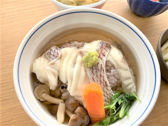 【昼食】鯛のいい蒸し