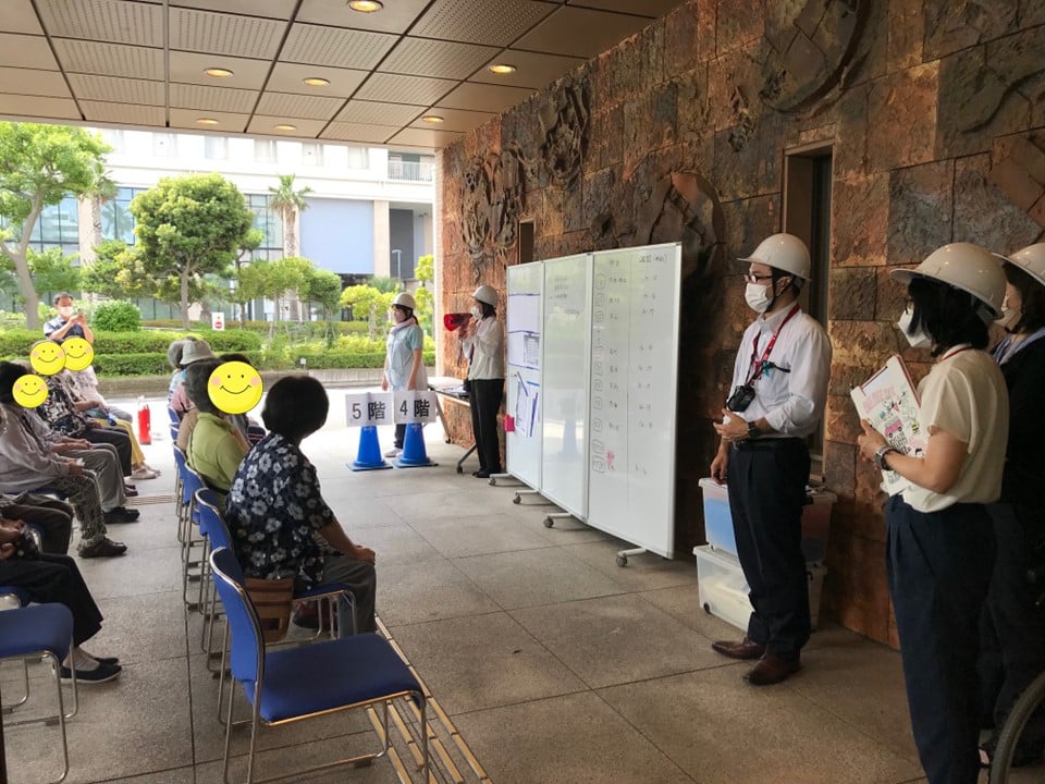 約2年ぶりの入居者参加型防災避難訓練を実施しました
