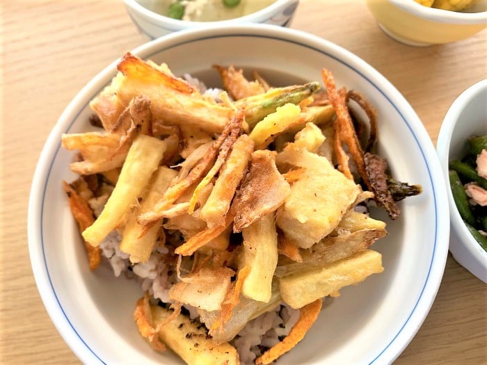 【昼食】かき揚げ丼