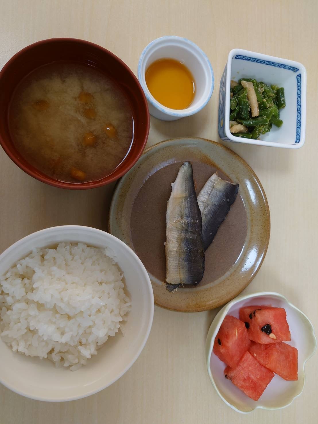 夕食【鮎の塩焼き】