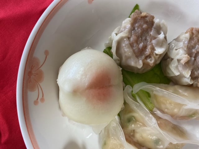 昼食【飲茶セットと中華粥】